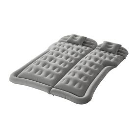 Car Air Mattress, Inflatable Car Camping Mattress, Flocking Thickened Travel Beds, Comfortable and Durable Portable Sleeping Pad with Air Pump, N