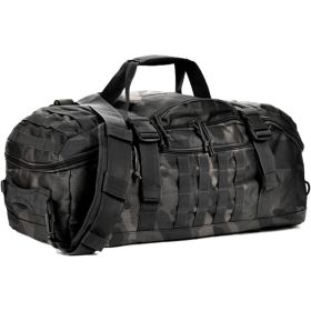 3 In 1 Military Backpack Travel Duffle Bag For Weekender Gym Traveling Workout Deployment (Option: Blackcamo)