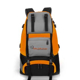Men Outdoor 40L Hiking Backpack Sports Bag (Option: Orange with Logo)